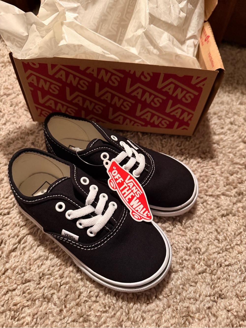 Vans Kids Classic Sneakers - Black size 8